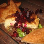 Bleu Cheese, Cheese Cake with Roasted Beets