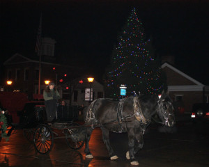 horse and carriage on Market Square
