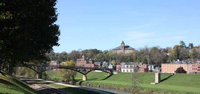 view from Grant Park in Galena, IL