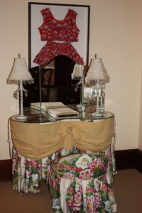dressing table in Betty Mae Harris room