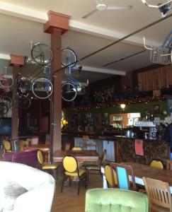 Paradigm Coffee Shop - must be a story behind the bicycles