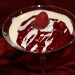 Chocolate and Raspberry Pudding Parfait